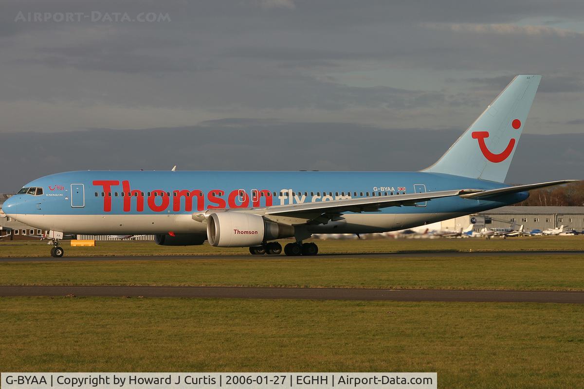 G-BYAA, 1991 Boeing 767-204 C/N 25058, Thomsonfly.com