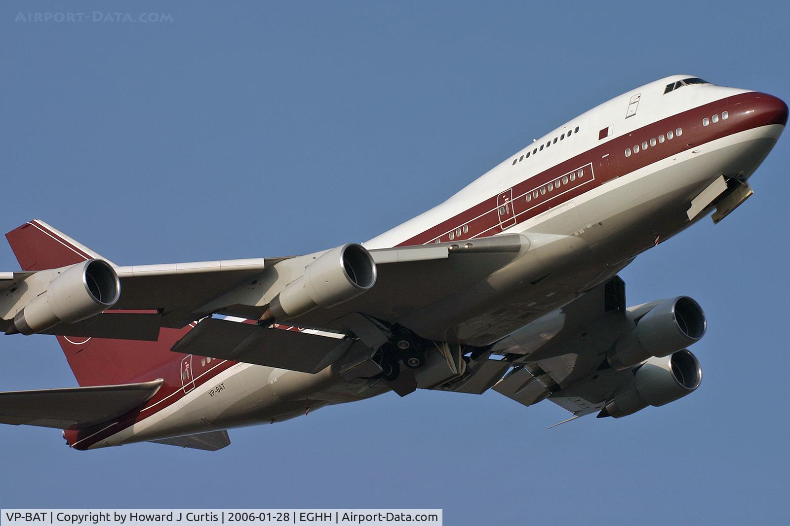 VP-BAT, 1979 Boeing 747SP-21 C/N 21648, Caught on departure. A resident here.