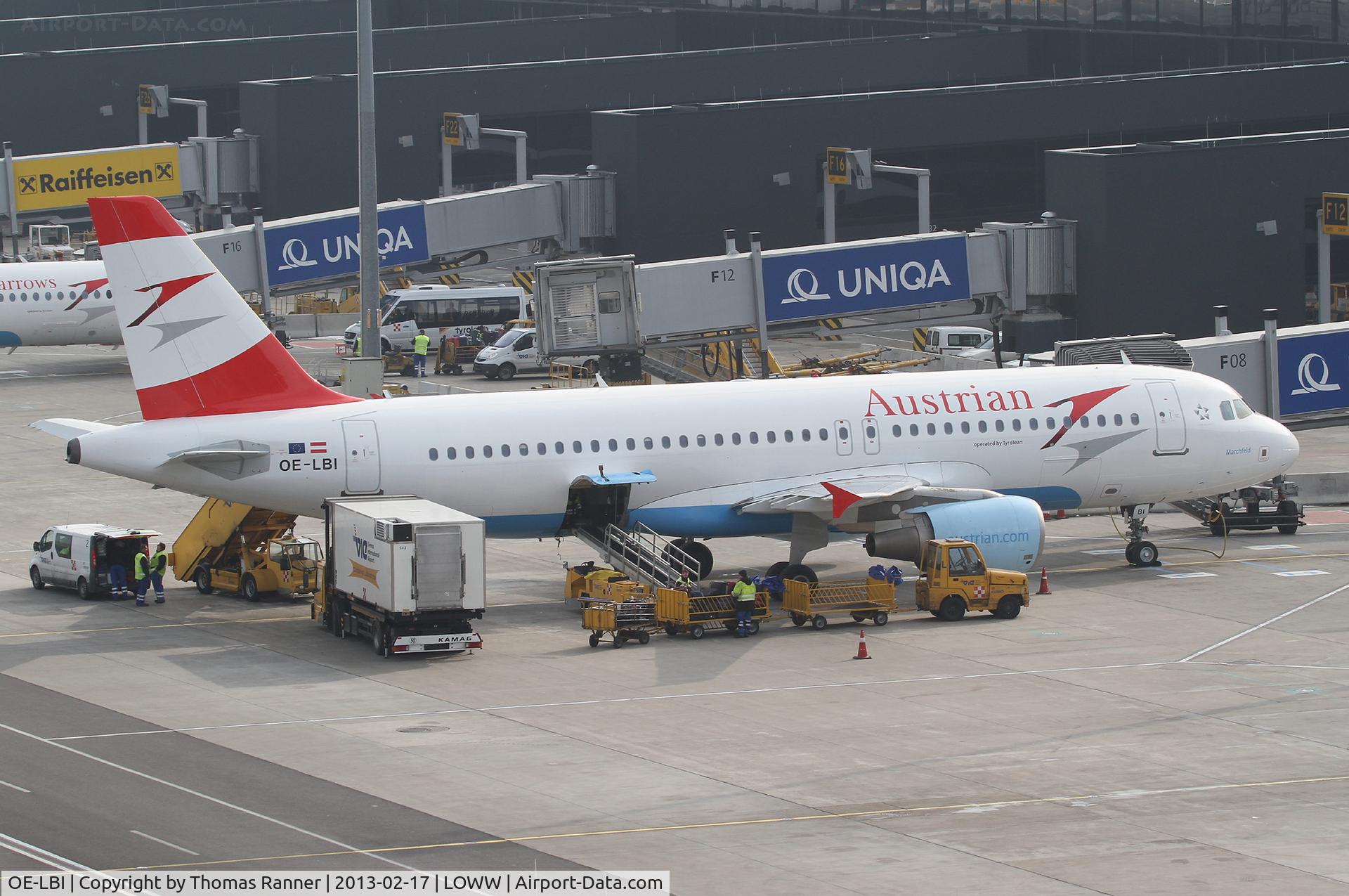 OE-LBI, 2003 Airbus A320-214 C/N 1937, Austrian Airbus A320
