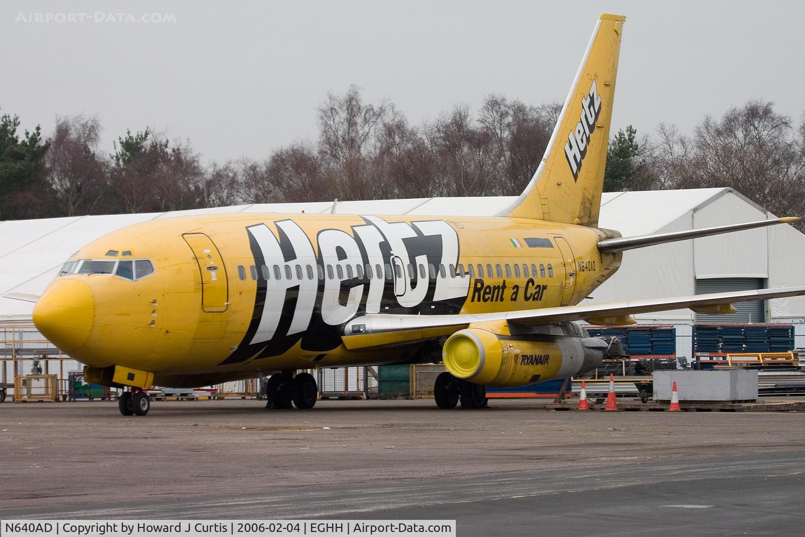 N640AD, 1982 Boeing 737-204 C/N 22640, Ex Ryanair.