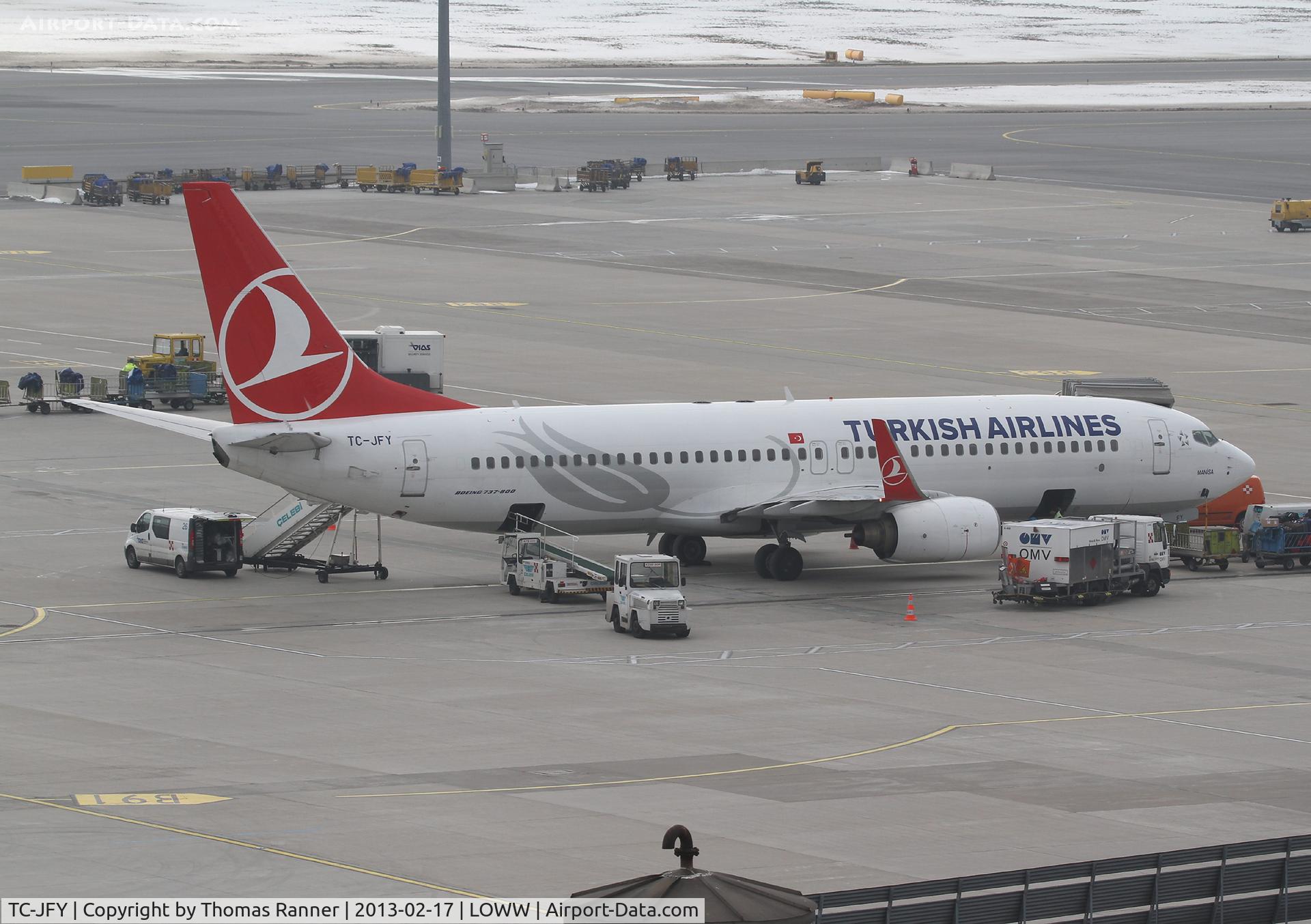 TC-JFY, 2000 Boeing 737-8F2 C/N 29783/497, Turkish Airlines Boeing 737