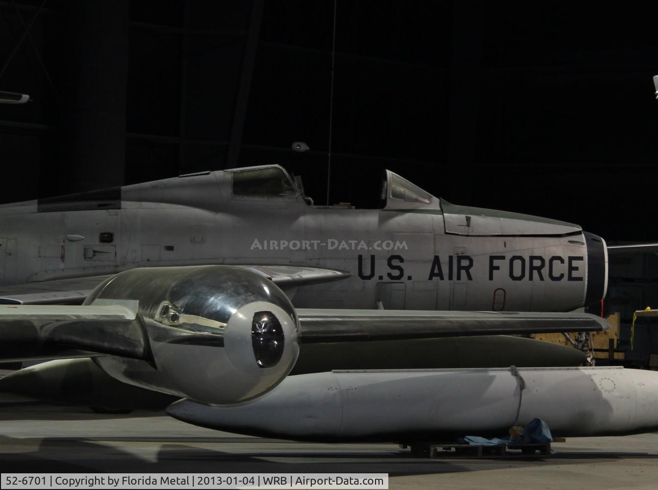 52-6701, 1952 Republic F-84F Thunderstreak C/N Not found 52-6701, F-84F Thunderstreak kind of parked in the background