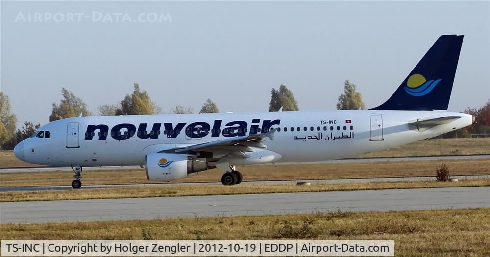 TS-INC, 2002 Airbus A320-214 C/N 1744, Lining up for return flight to Enfidha/Tunesia.....