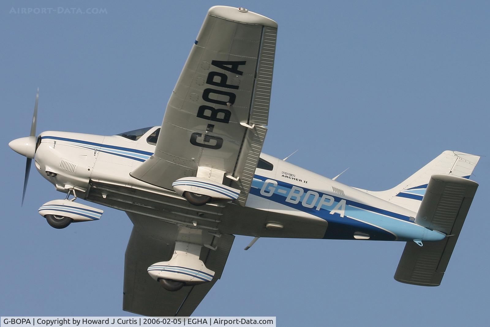 G-BOPA, 1984 Piper PA-28-181 Cherokee Archer II C/N 28-8490024, Privately owned.