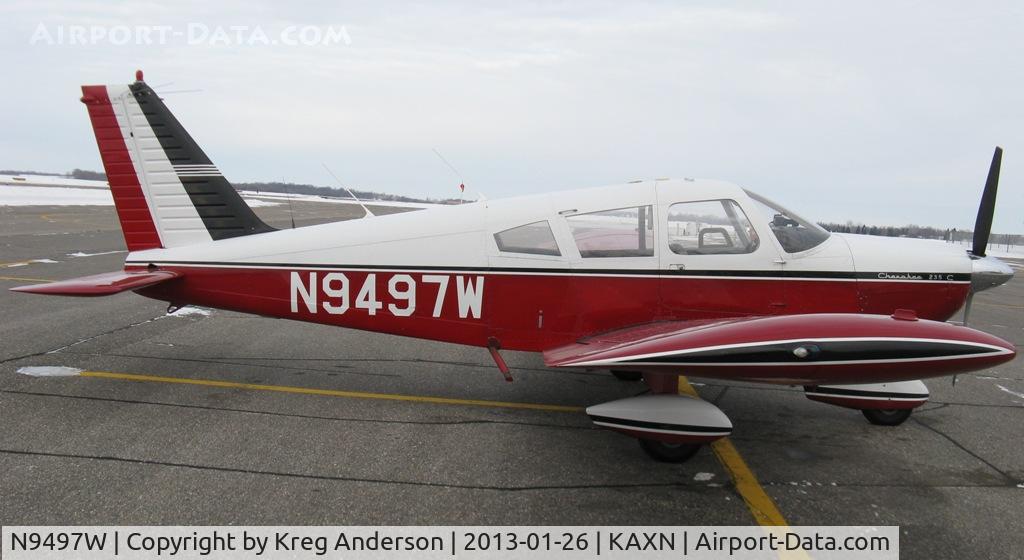 N9497W, 1969 Piper PA-28-235 Cherokee C/N 28-11239, Piper PA-28-235 Dakota on the line.
