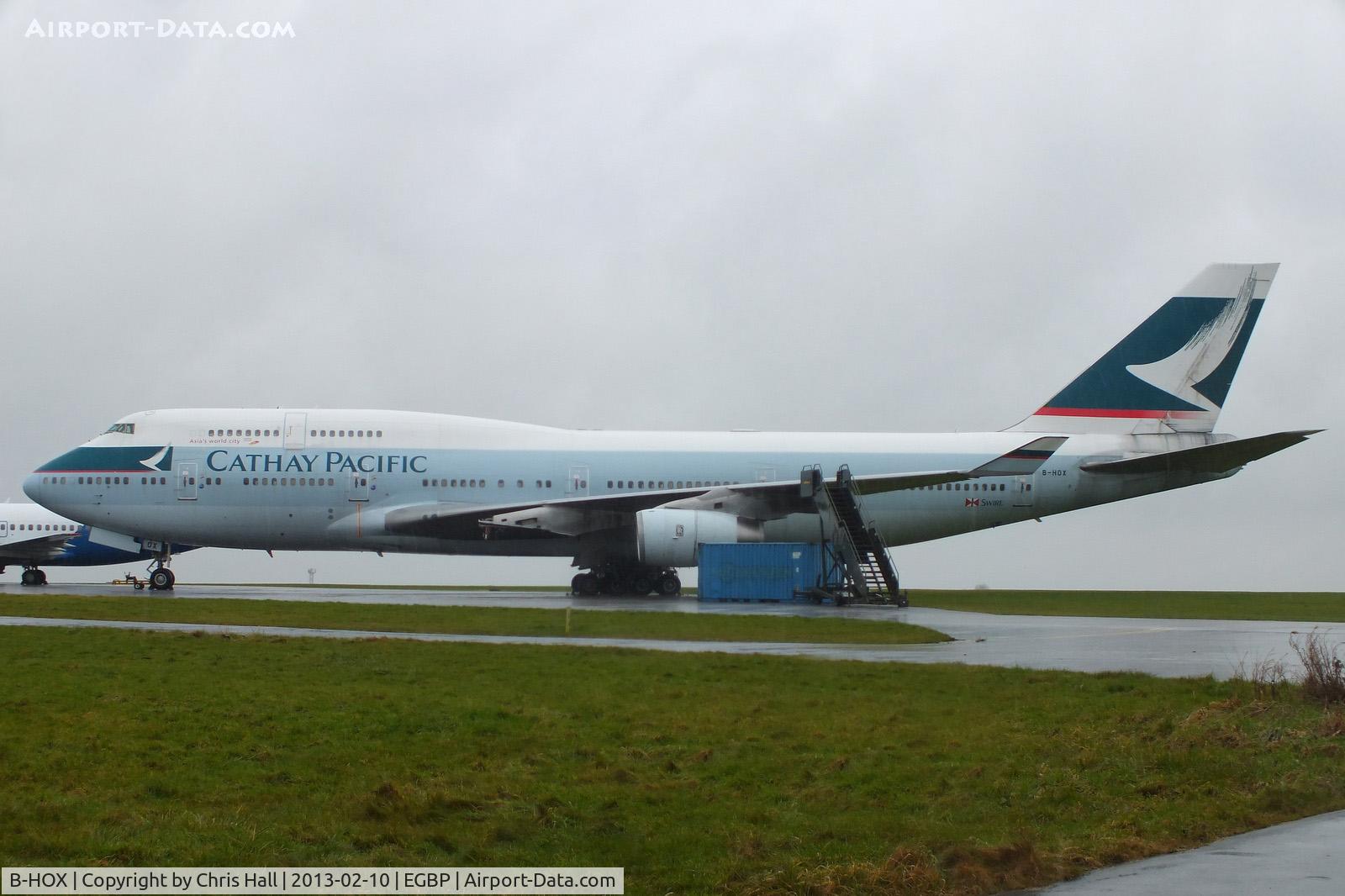 B-HOX, 1991 Boeing 747-467 C/N 24955, due to be scrapped bt ASI at Kemble