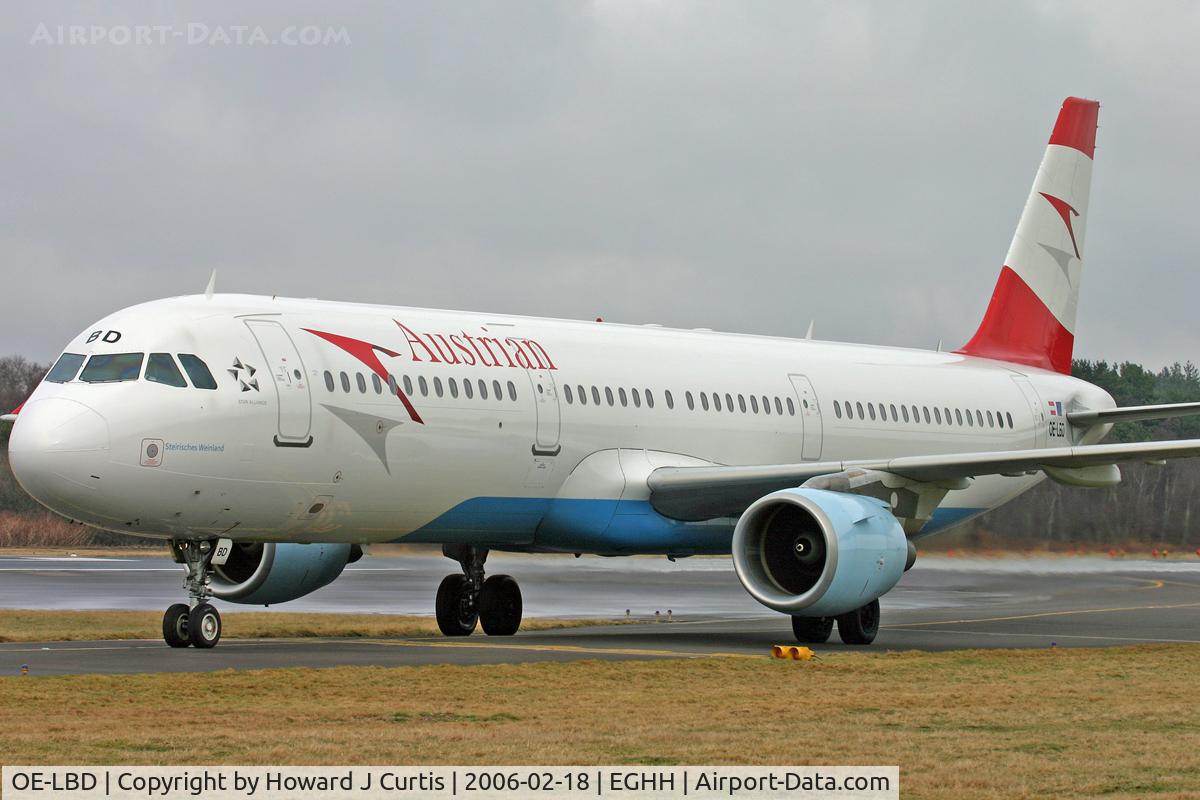 OE-LBD, 1998 Airbus A321-211 C/N 920, Austrian Airlines