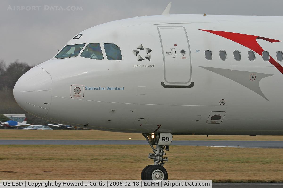 OE-LBD, 1998 Airbus A321-211 C/N 920, Austrian Airlines. Named 'Steirisches Weinland'
