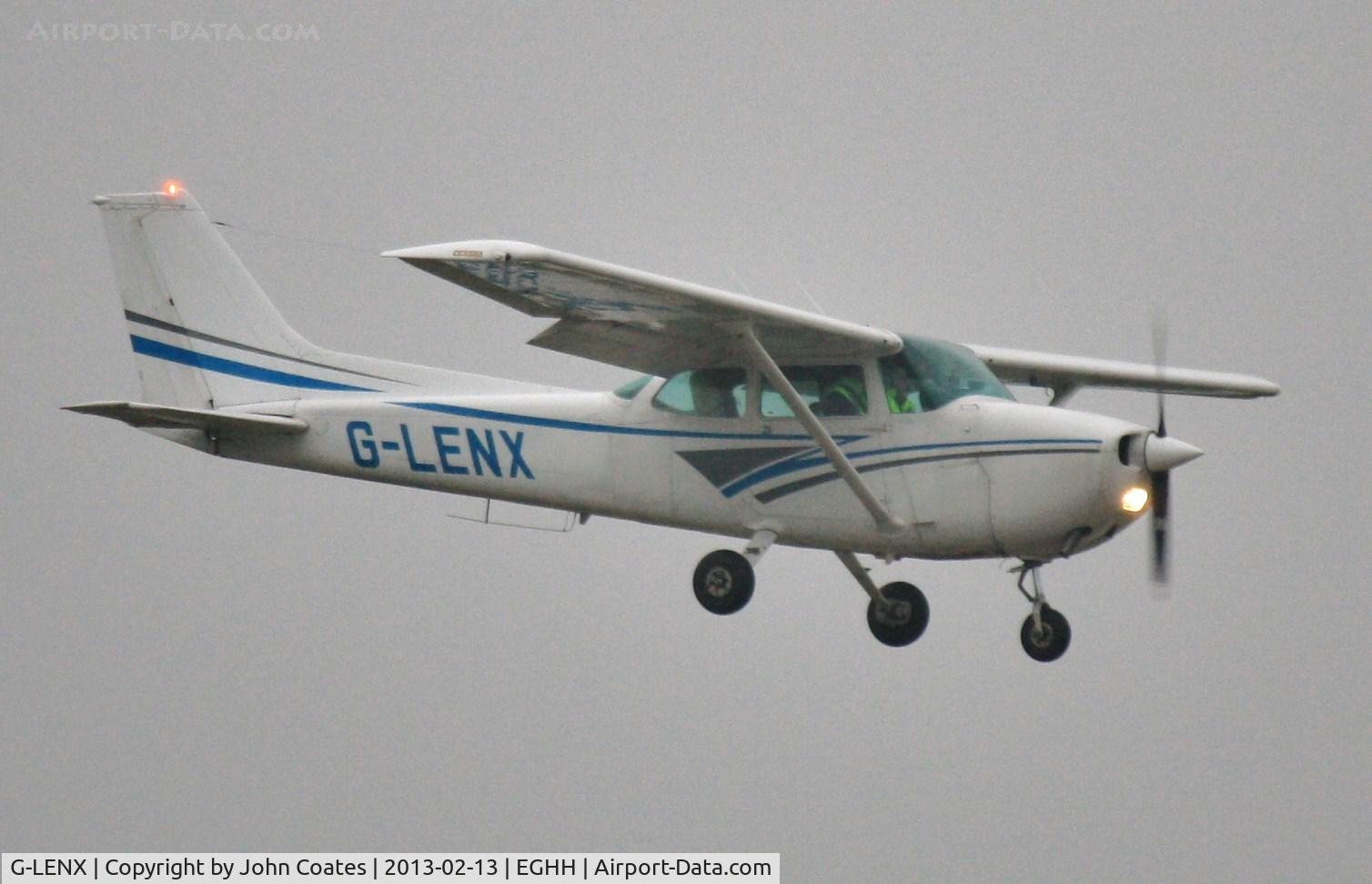 G-LENX, 1979 Cessna 172N Skyhawk C/N 172-72232, Misty arrival on 08
