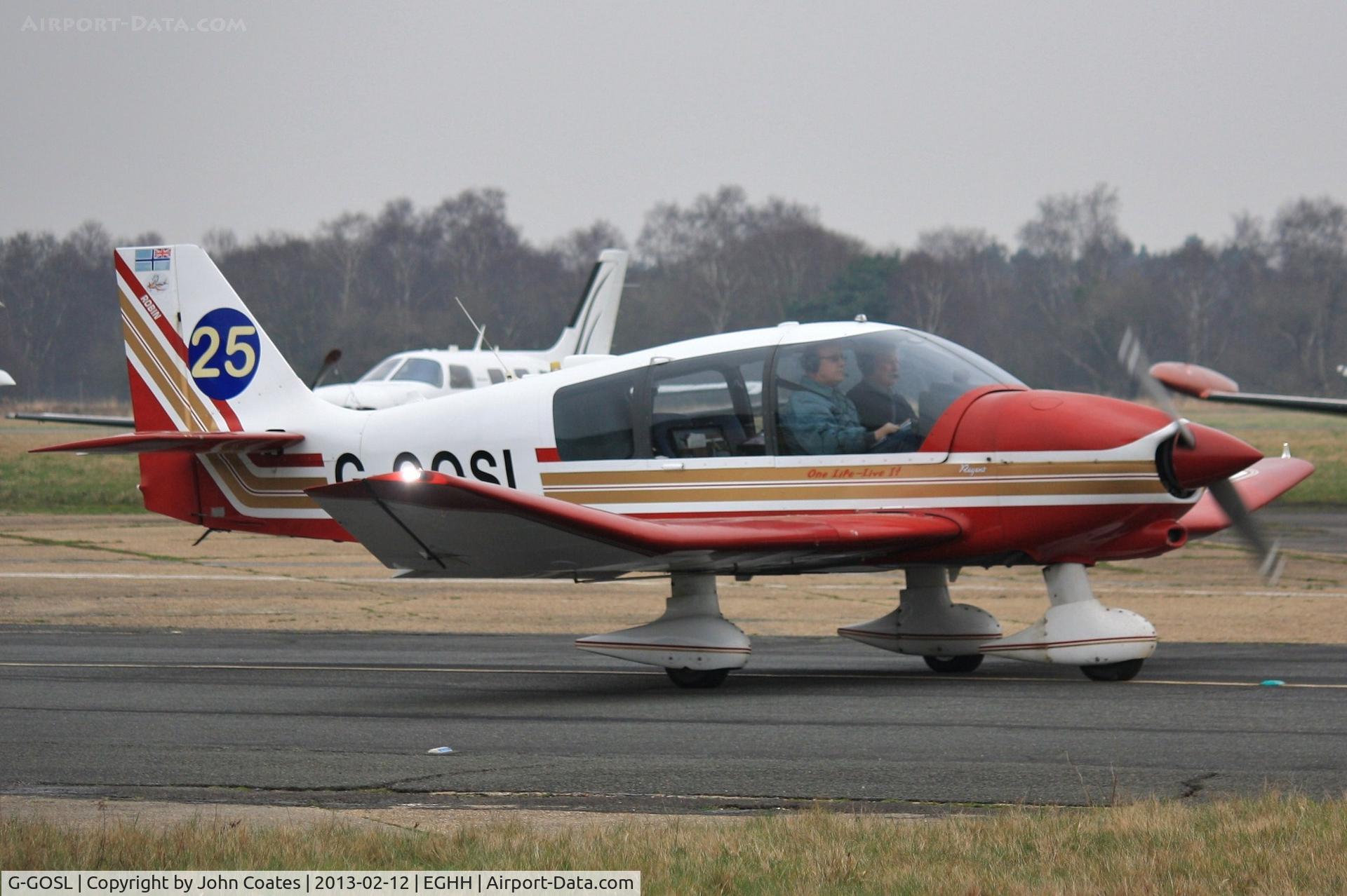 G-GOSL, 1990 Robin DR-400-180 Regent Regent C/N 1974, Departing Airtime North