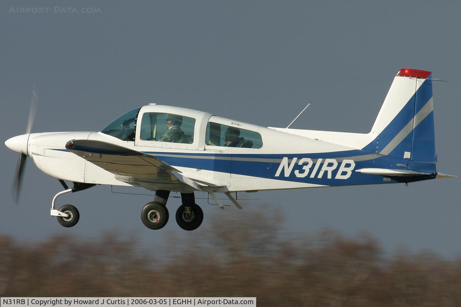 N31RB, 1975 Grumman American AA-5B Tiger C/N AA5B-0156, Privately owned.