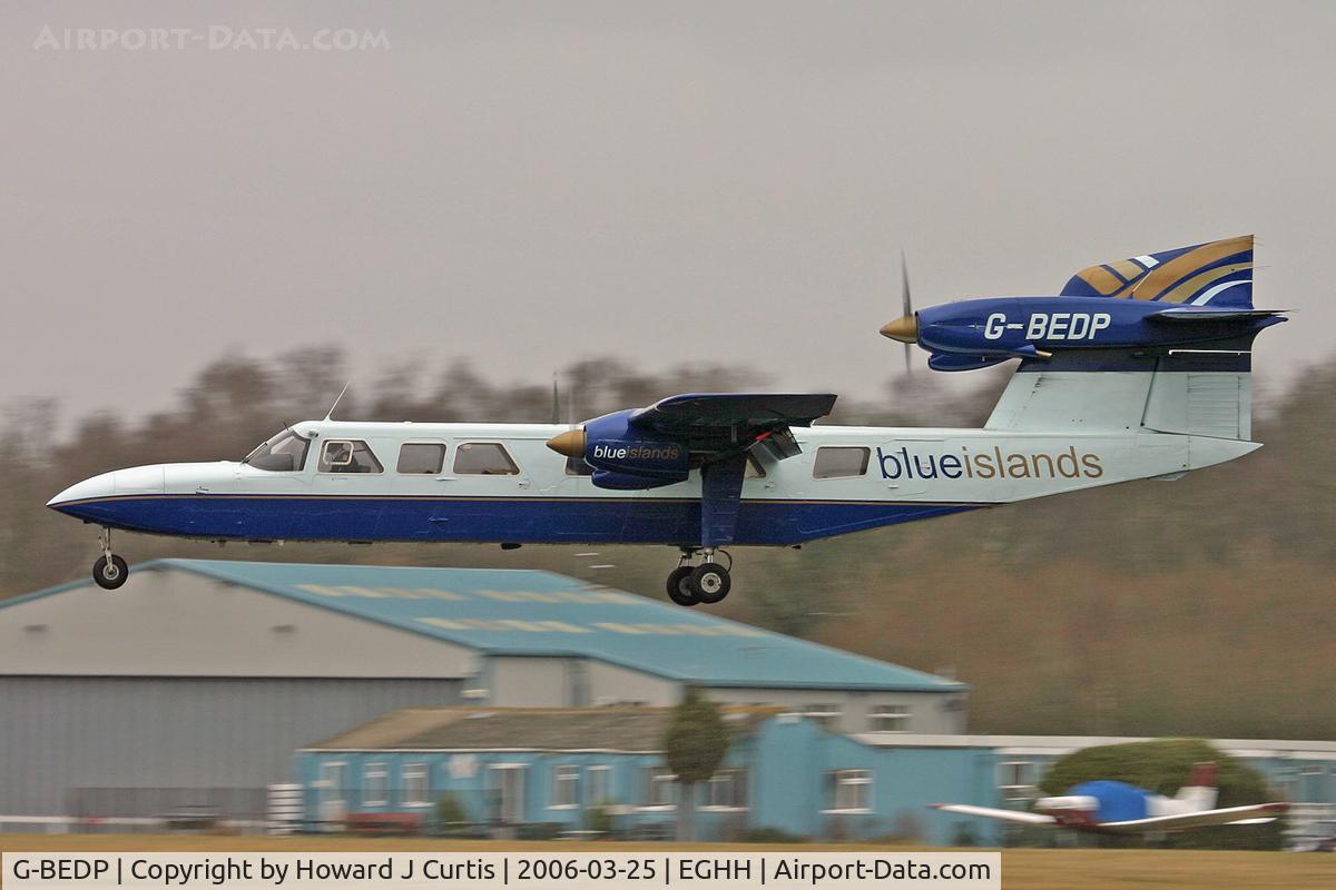 G-BEDP, 1976 Britten-Norman BN-2A Mk.III-2 Trislander C/N 1039, Now wearing Blue Islands colours (ex Rockhopper.aero).