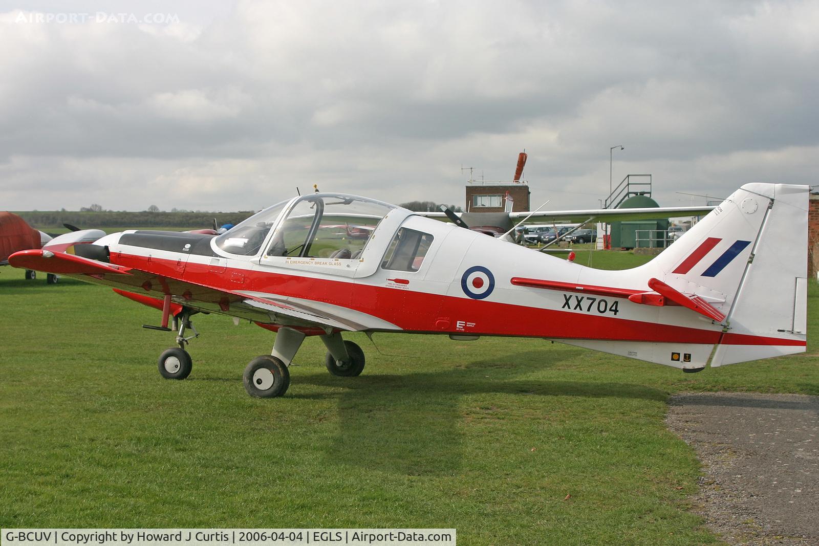 G-BCUV, 1975 Scottish Aviation Bulldog Series 120 Model 122 C/N BH120/376, Painted in false marks as 'XX704'.