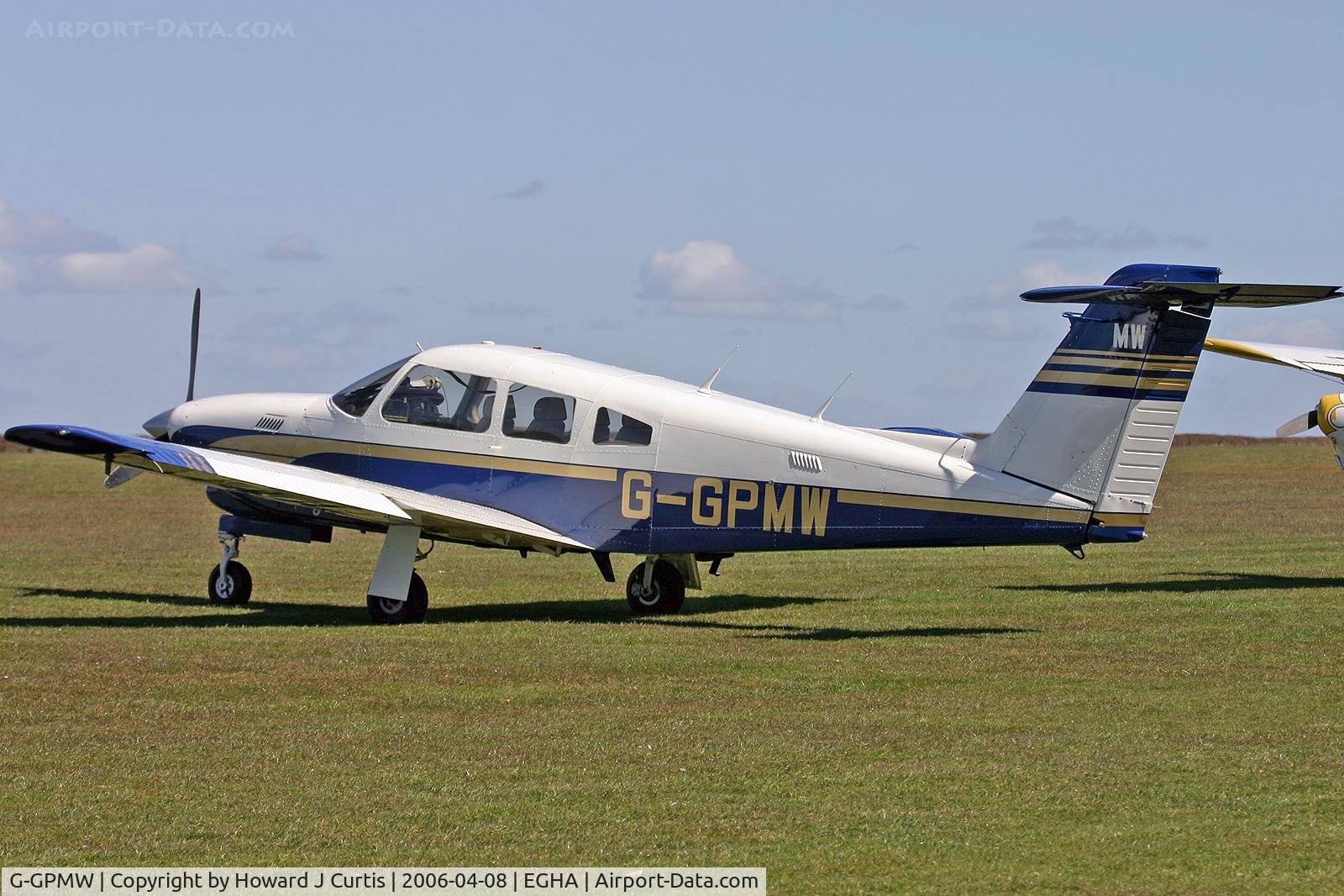 G-GPMW, 1980 Piper PA-28RT-201T Turbo Arrow IV Arrow IV C/N 28R-8031041, Privately owned.