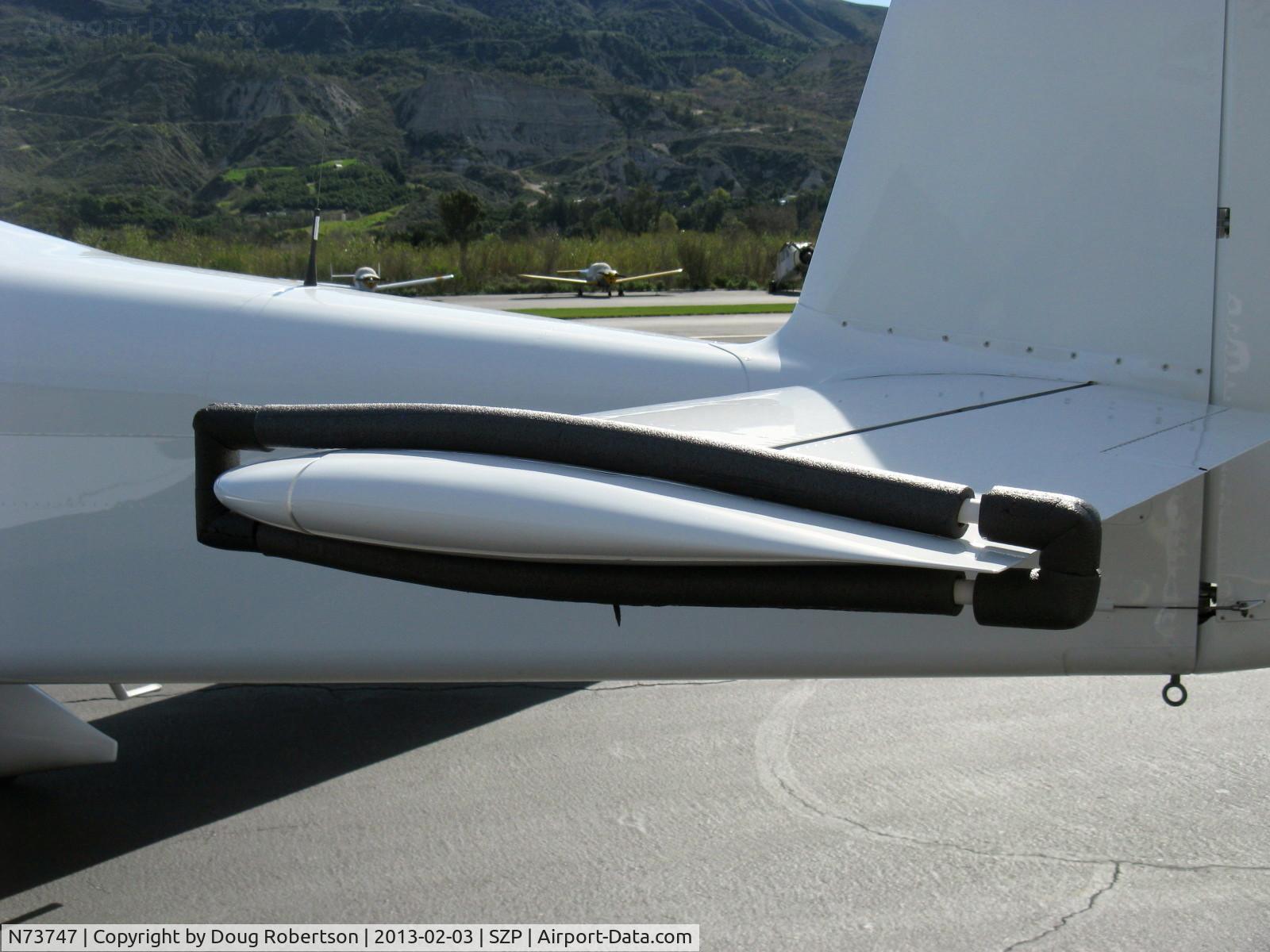 N73747, Vans RV-10 C/N 40716, 2009 Alentiev VAN's RV-10, Lycoming O-540 260 Hp, novel aileron gust lock