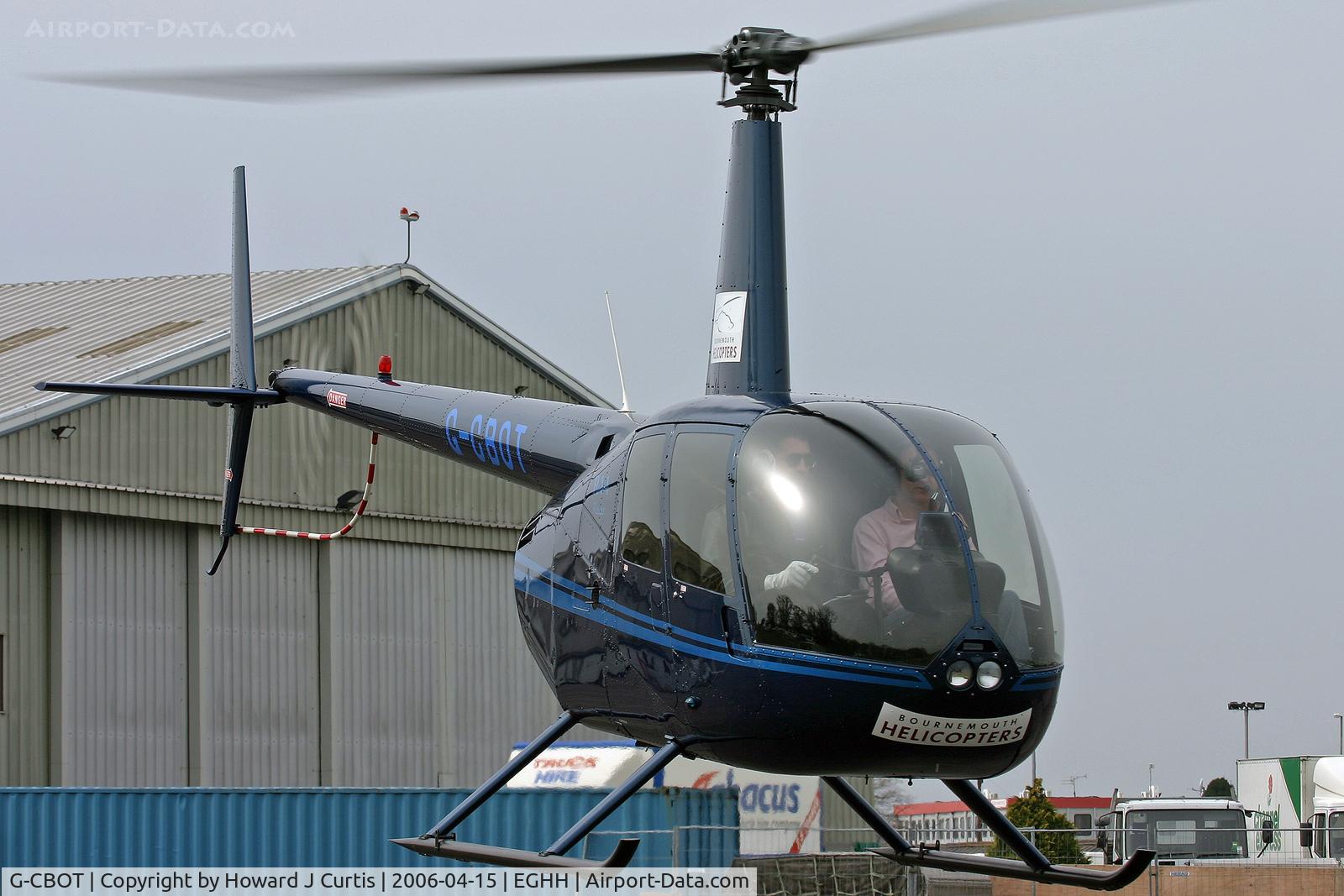 G-CBOT, 2002 Robinson R44 Raven C/N 1194, Operated by Bournemouth Helicopters.