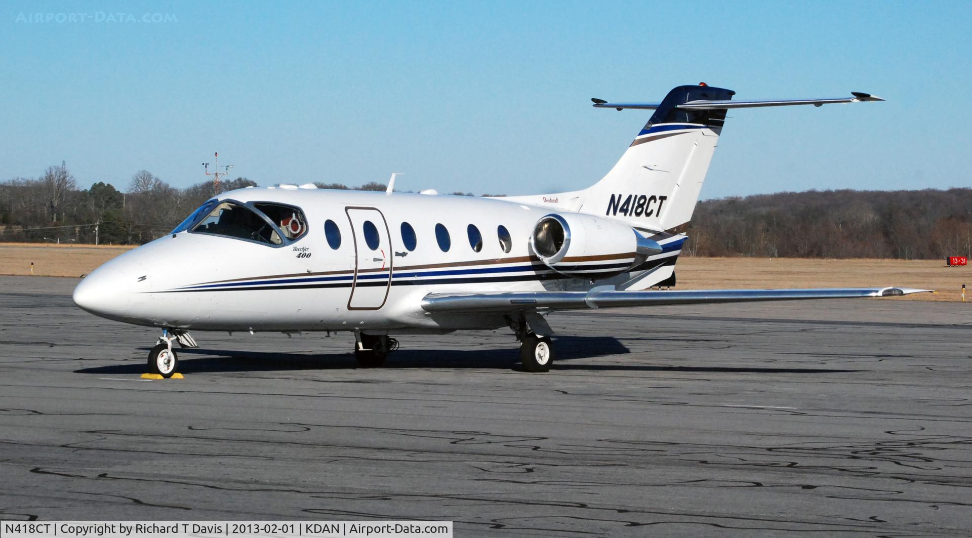 N418CT, 1988 Beech 400 Beechjet C/N RJ-42, 1988 Beech 400 in Danville Va.