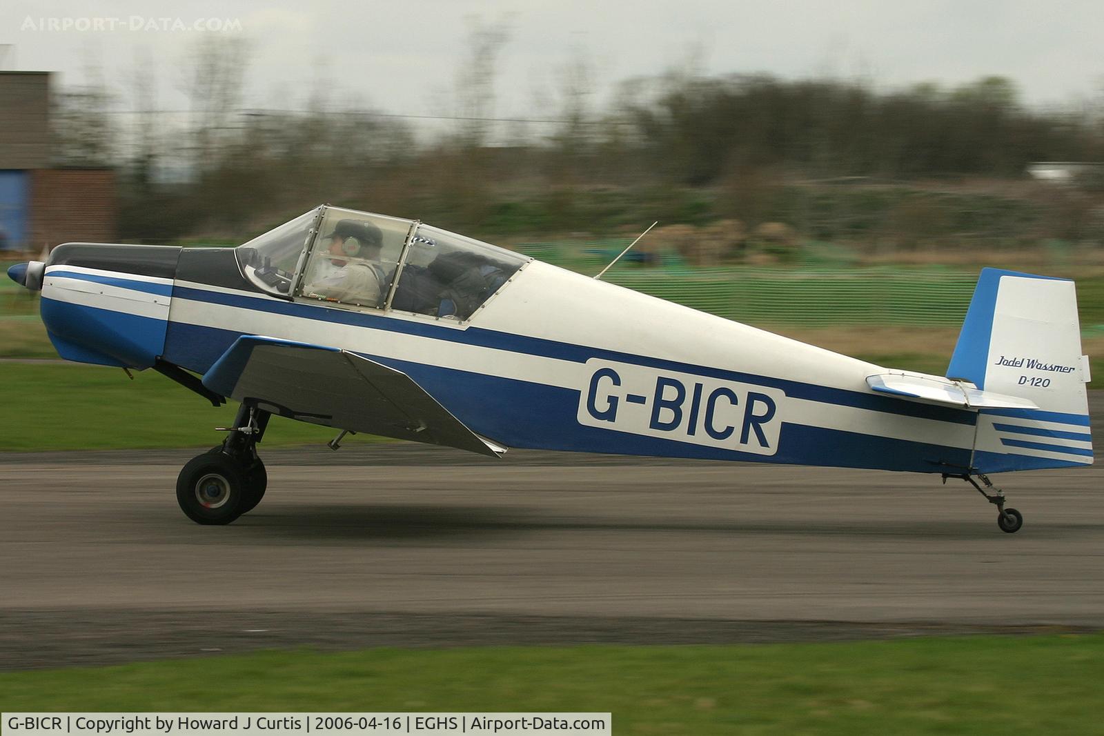 G-BICR, 1958 Jodel (Wassmer) D-120A Paris-Nice C/N 135, Privately owned, at the PFA fly-in here.