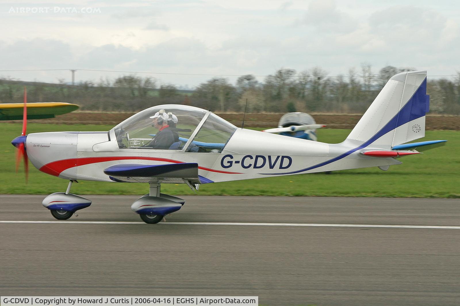 G-CDVD, 2006 Aerotechnik EV-97 Eurostar C/N PFA 315-14485, Privately owned, at the PFA fly-in here.