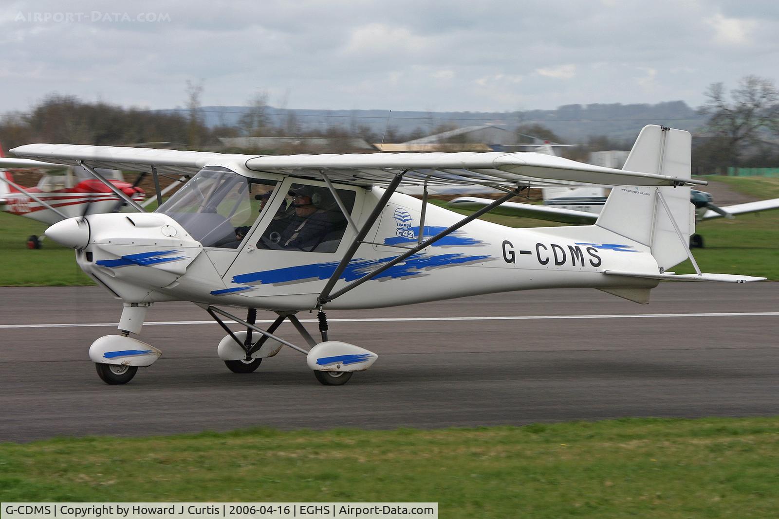 G-CDMS, 2005 Comco Ikarus C42 FB80 C/N 0506-6689, Privately owned, at the PFA fly-in here.