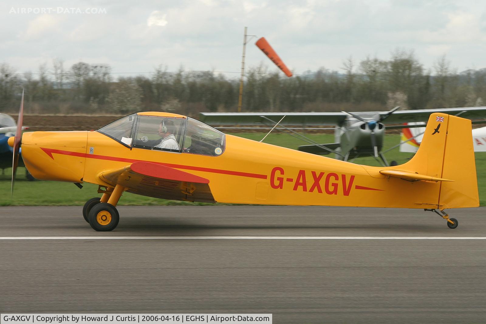 G-AXGV, 1970 Rollason Druine D-62B Condor C/N RAE/641, Privately owned, at the PFA fly-in here.