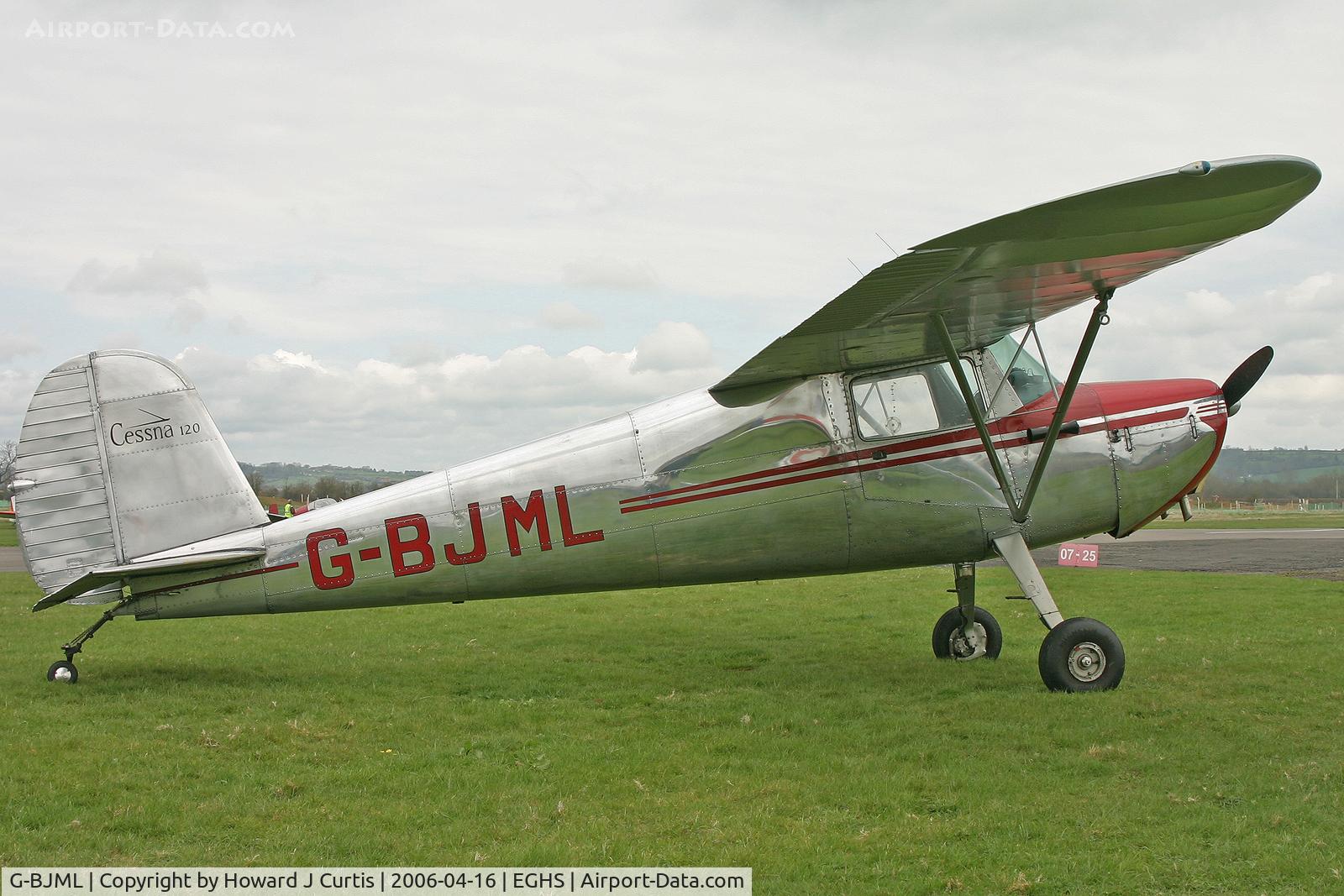 G-BJML, 1946 Cessna 120 C/N 10766, Privately owned, at the PFA fly-in here.