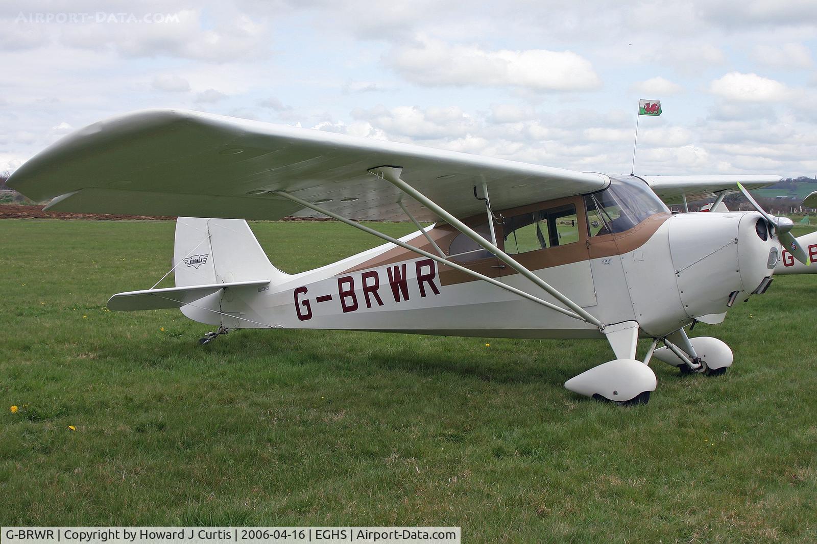 G-BRWR, 1946 Aeronca 11AC Chief Chief C/N 11AC-1319, Privately owned, at the PFA fly-in here.