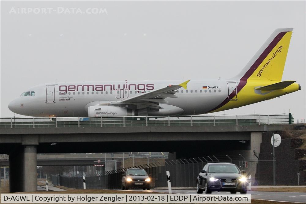 D-AGWL, 2008 Airbus A319-132 C/N 3534, Lining up on W1 for take-off to STR....