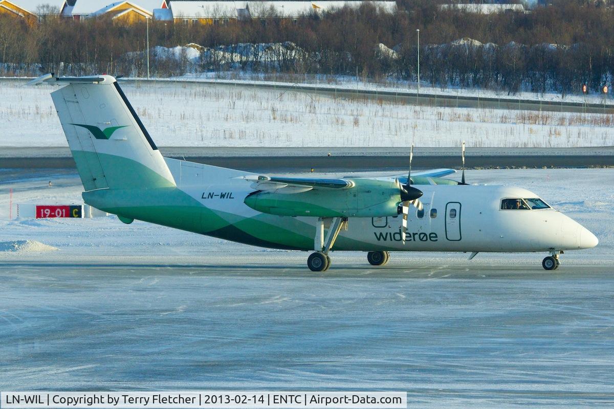 LN-WIL, 1995 De Havilland Canada DHC-8-103B Dash 8 C/N 398, Wideroe De Havilland Canada DHC-8-103B, c/n: 398 at Tromso