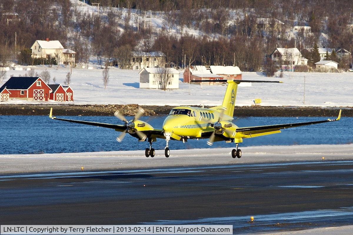 LN-LTC, 2008 Hawker Beechcraft B200 King Air C/N BB-2002, 2008 Hawker Beechcraft Corp B200, c/n: BB-2002 arriving at Tromso