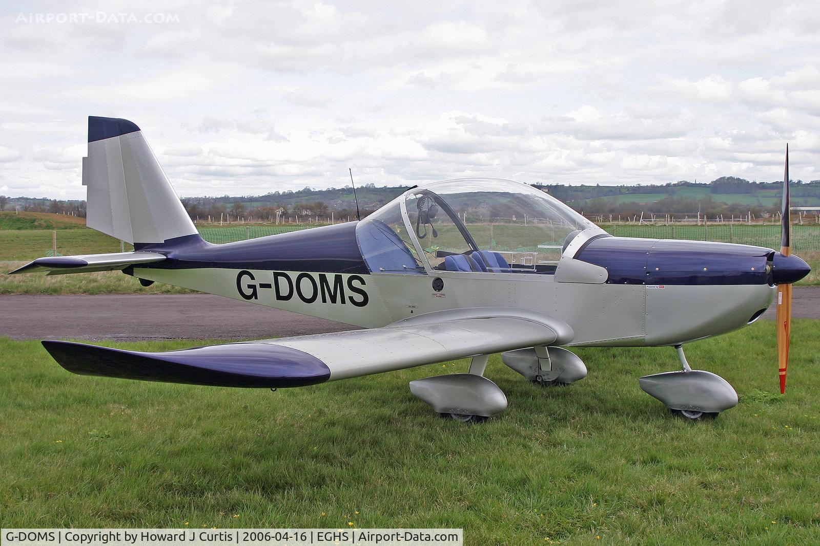 G-DOMS, 2004 Aerotechnik EV-97A Eurostar C/N PFA 315-14254, Privately owned, at the PFA fly-in here.
