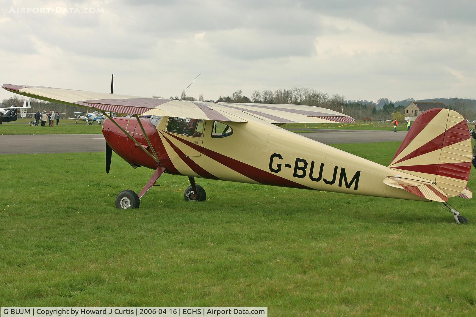 G-BUJM, 1946 Cessna 120 C/N 11784, Privately owned, at the PFA fly-in here.