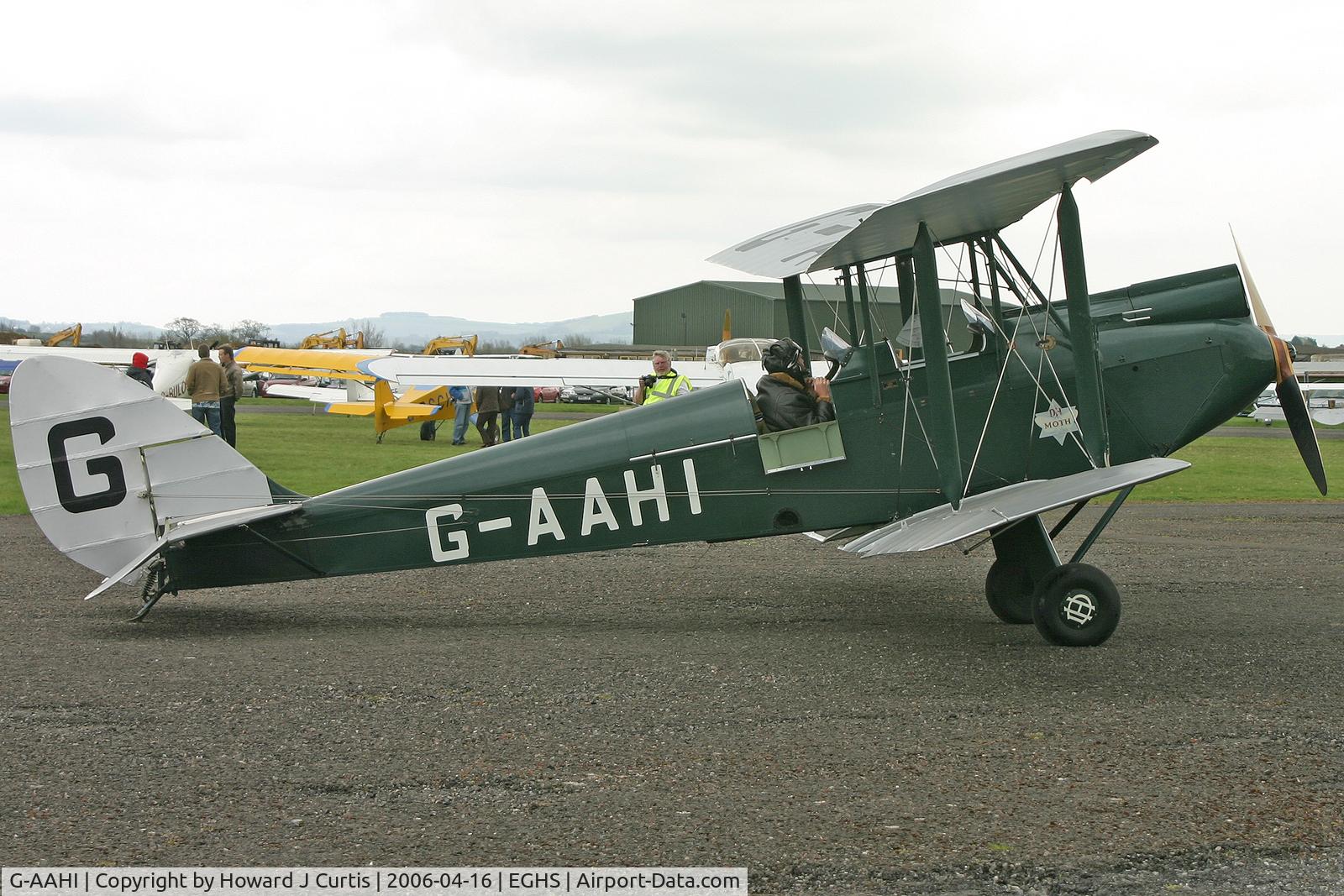 G-AAHI, 1929 De Havilland DH60G Gipsy Moth C/N 1082, Privately owned, at the PFA fly-in here.