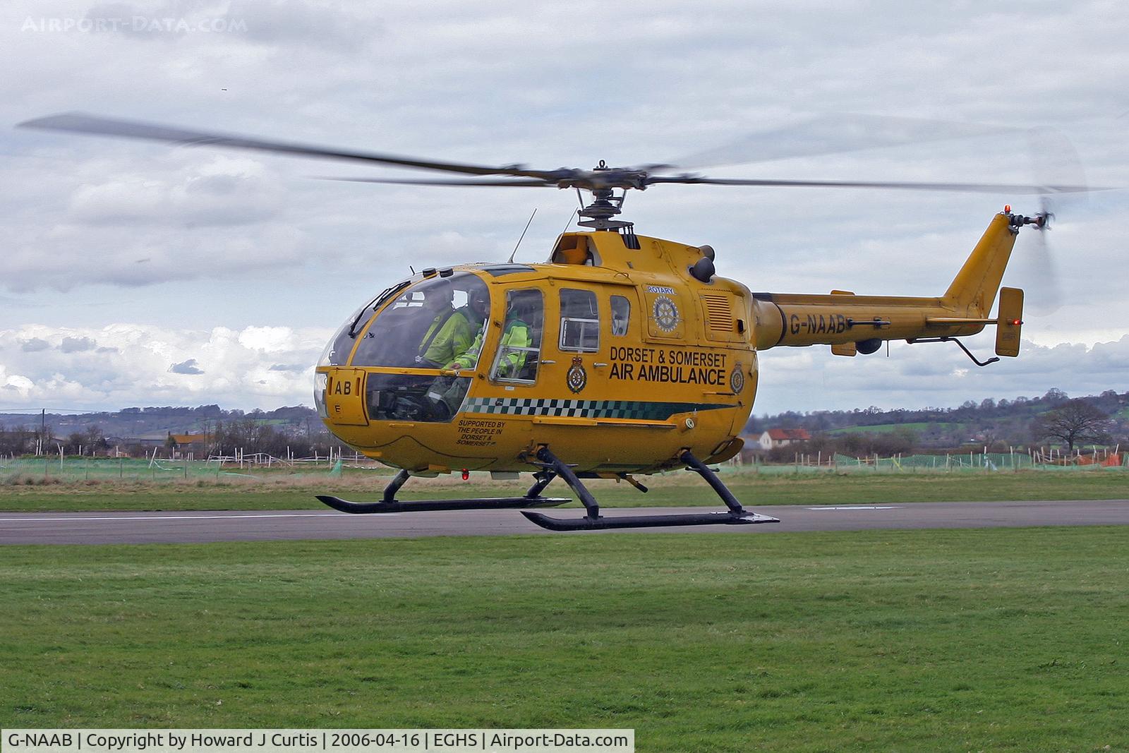 G-NAAB, 1979 MBB Bo.105DBS-4 C/N S.416, Dorset & Somerset Air Ambulance (since replaced).
