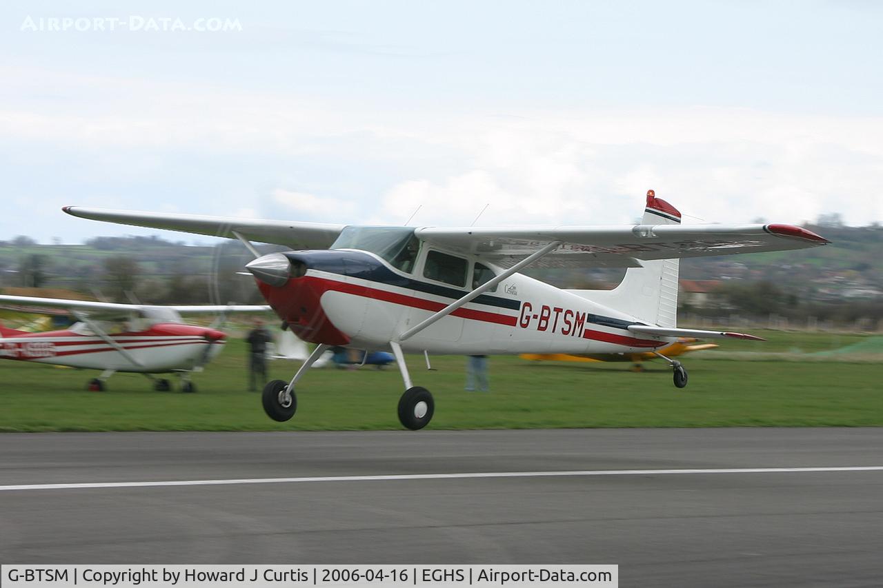 G-BTSM, 1957 Cessna 180A C/N 32678, Privately owned, at the PFA fly-in here.