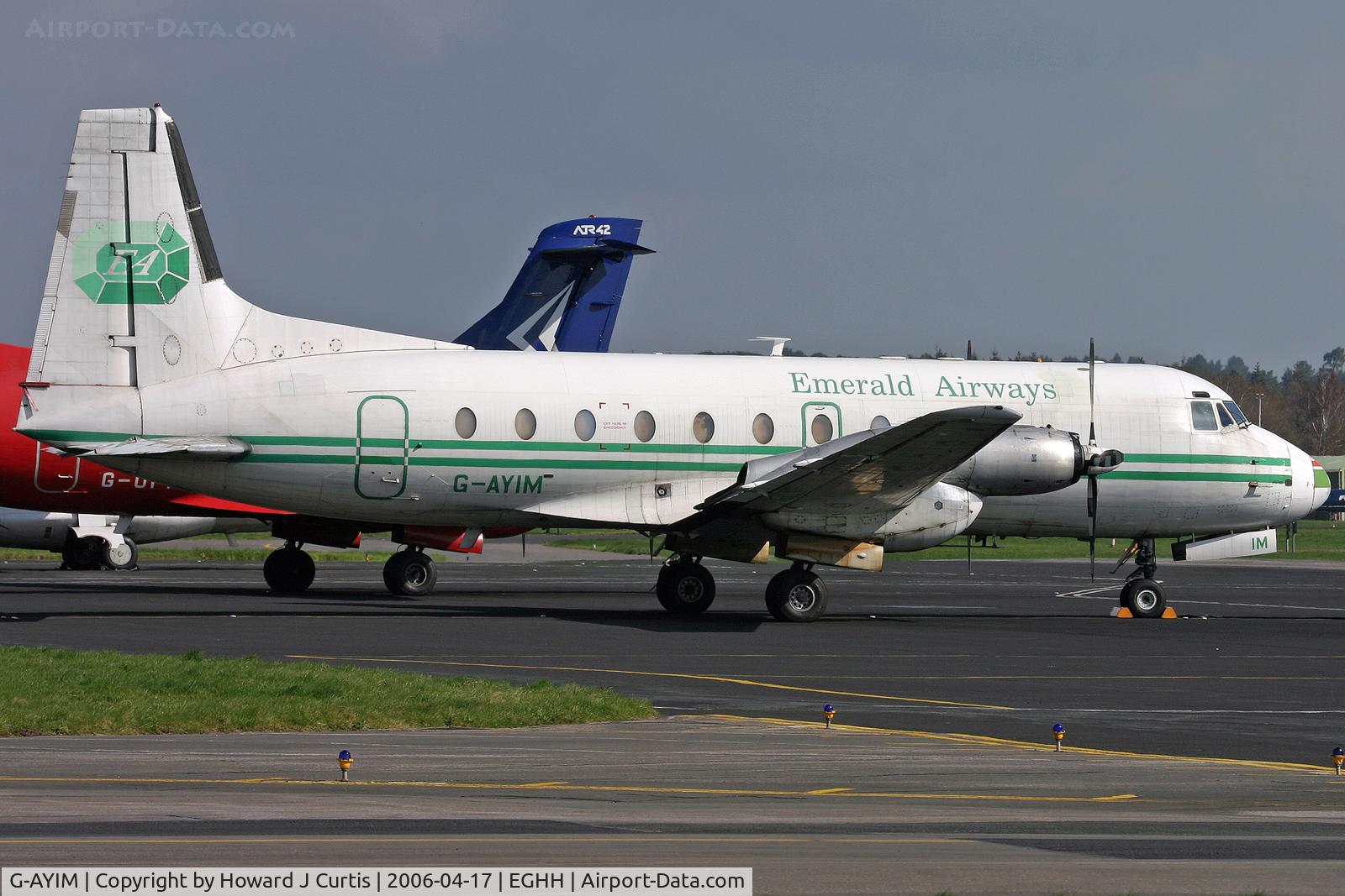 G-AYIM, 1970 Hawker Siddeley HS.748 Series 2A C/N 1687, Emerald Airways