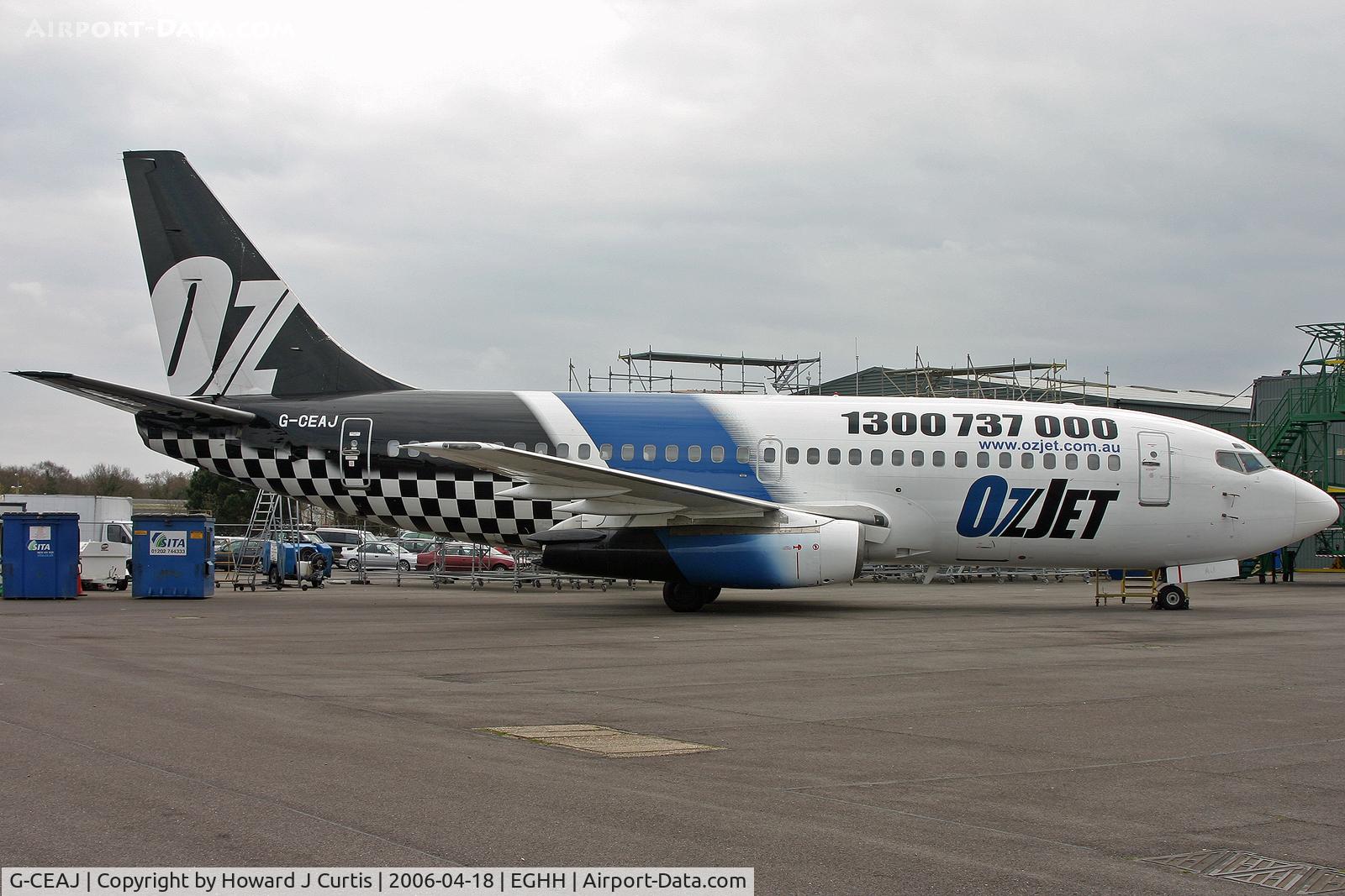 G-CEAJ, 1975 Boeing 737-229 C/N 21177, OzJet colours.