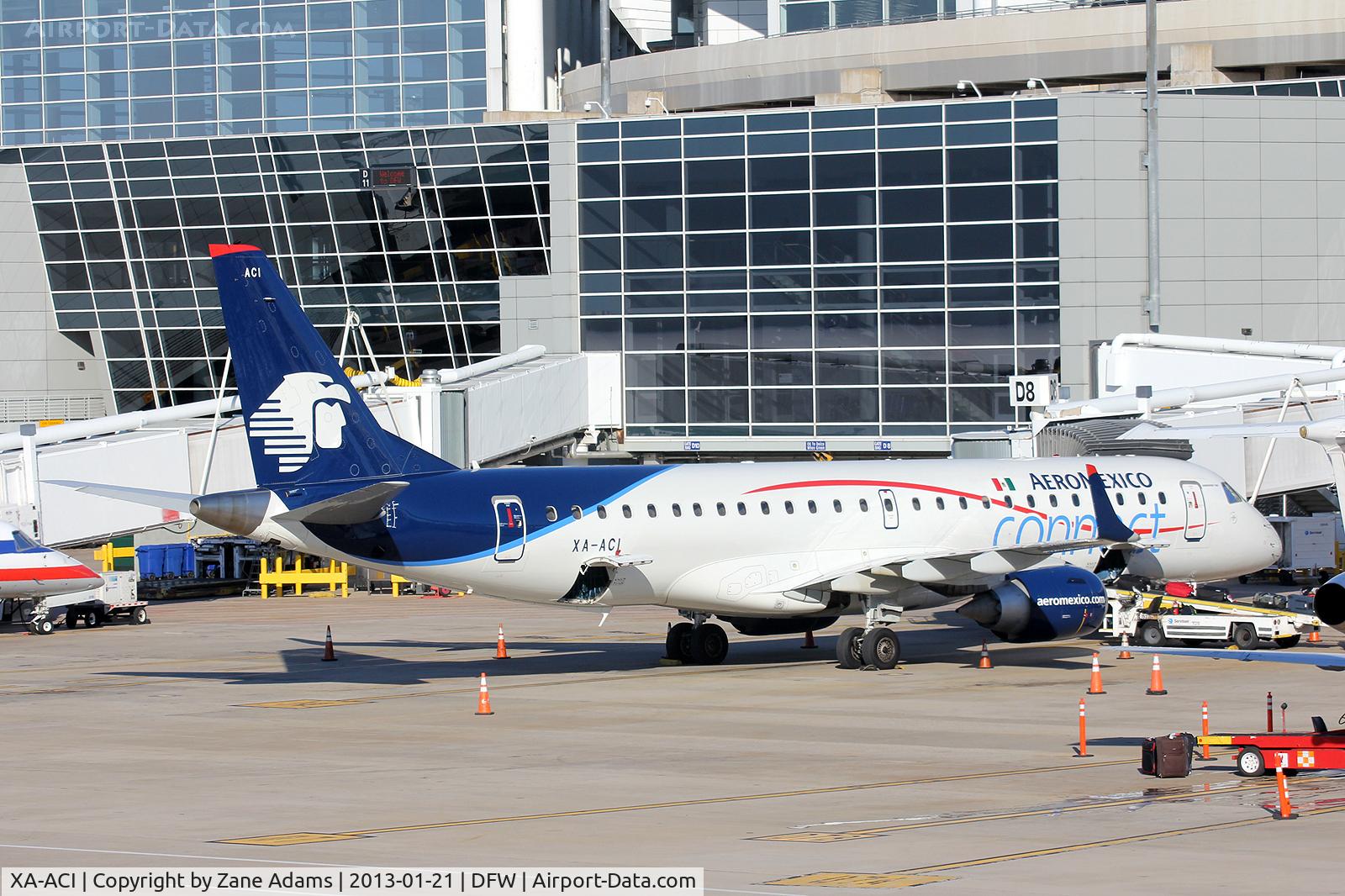 XA-ACI, 2012 Embraer 190LR (ERJ-190-100LR) C/N 19000525, Aero Mexico Connect at DFW Airport