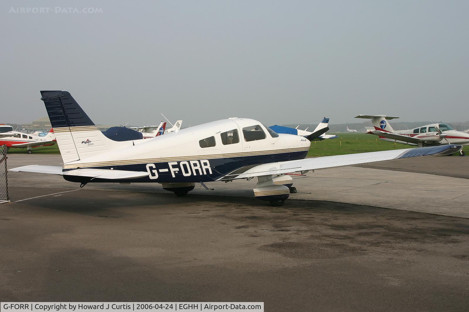 G-FORR, 2000 Piper PA-28-181 Cherokee Archer III C/N 2843336, Privately owned.