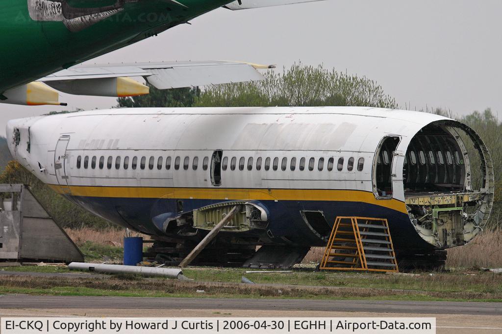 EI-CKQ, 1982 Boeing 737-2K2 C/N 22906, Ex Ryanair, minus nose and many other parts.