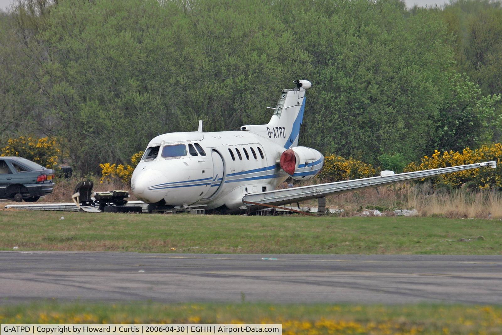 G-ATPD, 1966 Hawker Siddeley HS.125 Series 1B/522 C/N 25085, Long term resident on the dump. Still here in 2013.