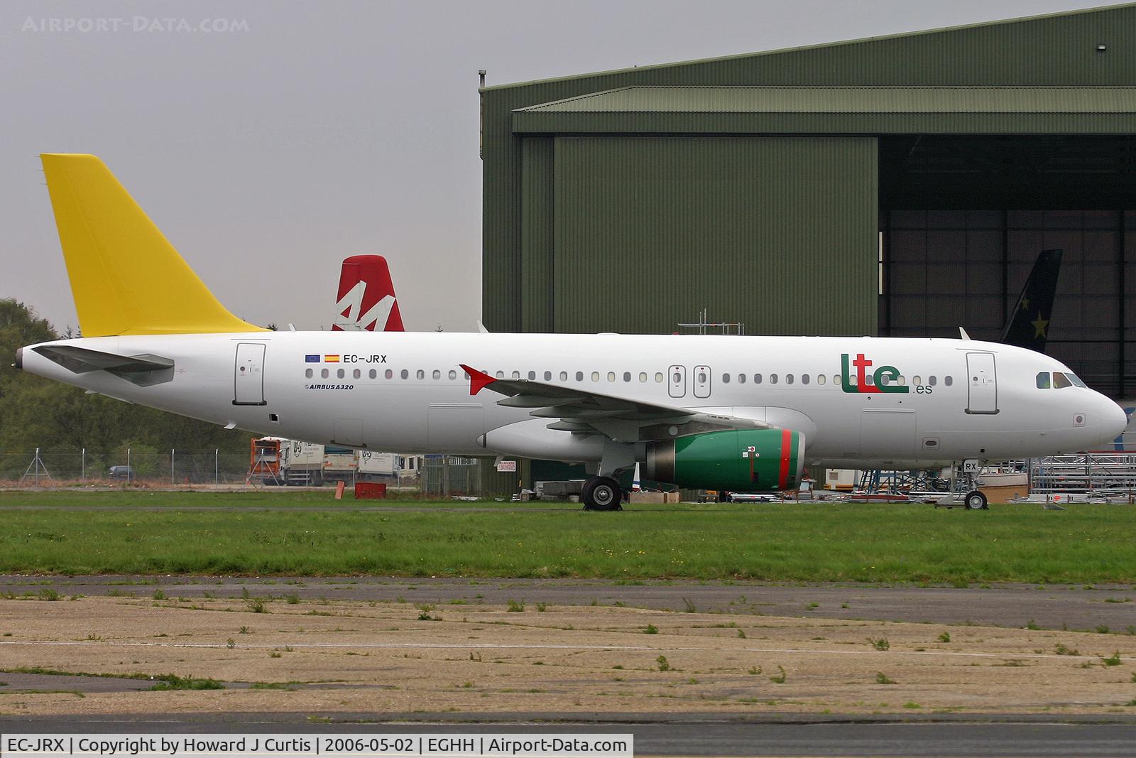 EC-JRX, 1996 Airbus A320-232 C/N 580, LTE colours, now wearing Spanish registration.