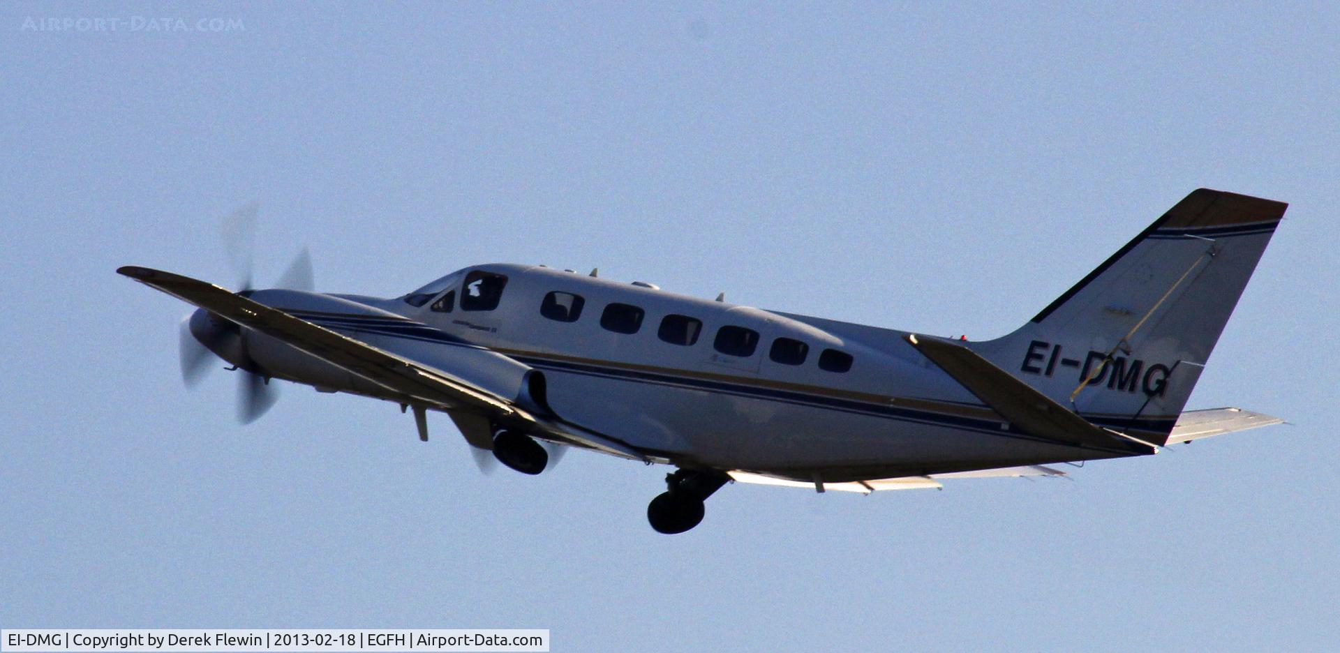 EI-DMG, 1980 Cessna 441 Conquest II C/N 441-0165, Operated by Dawn Meat Group, departing EGFH en-route Leicester Airport (EGBG)