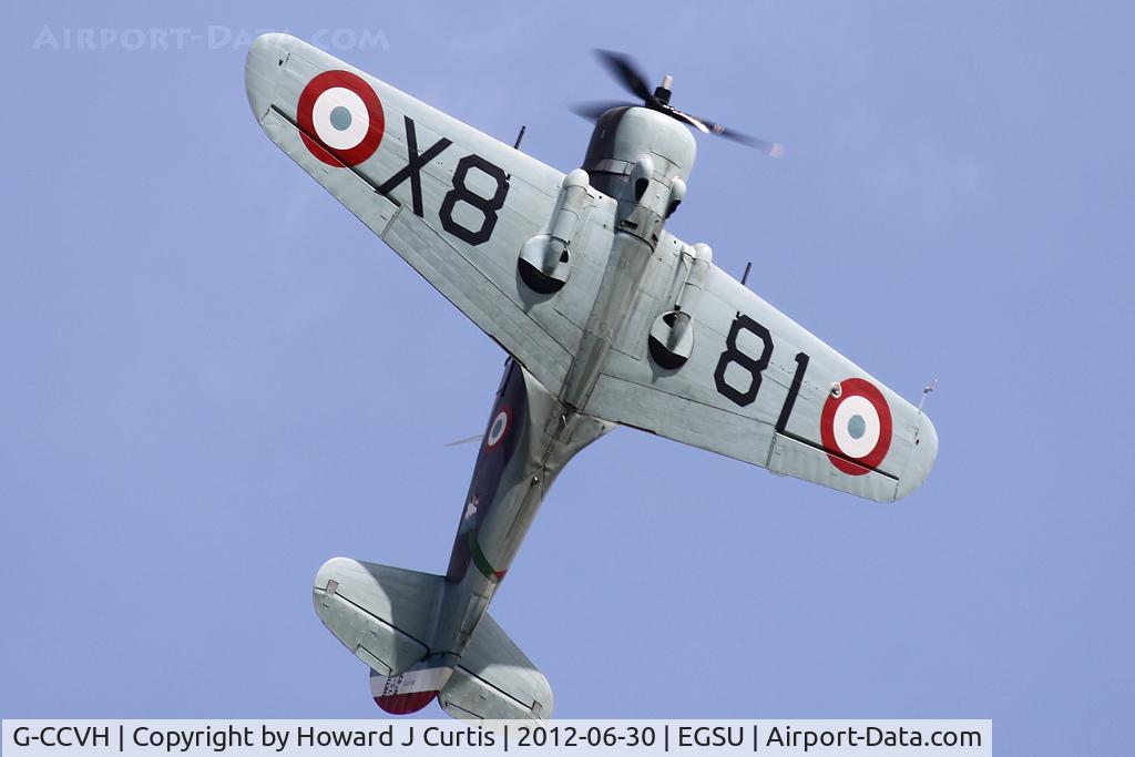 G-CCVH, 1939 Curtiss H-75A-1 C/N 12881, At Flying Legends 2012. French Air Force markings; operated by The Fighter Collection.