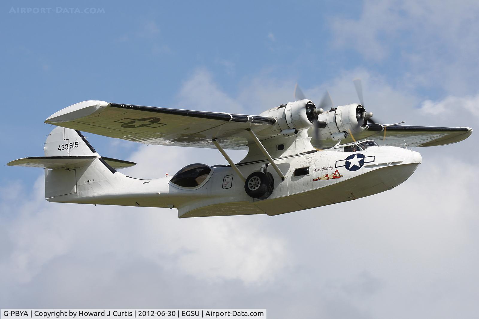 G-PBYA, 1944 Consolidated (Canadian Vickers) PBV-1A Canso A C/N CV-283, At Flying Legends 2012. Painted as '433915'.