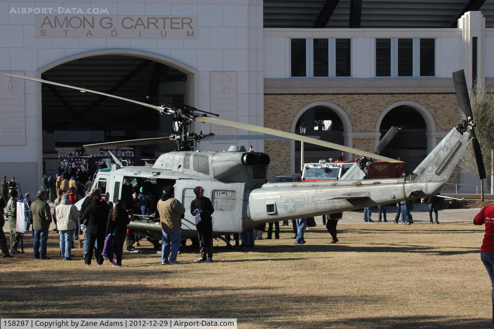 158287, Bell UH-1N Iroquois C/N 31628, USMC Huey on display at the 2013 Armed Forces Bowl in Fort Worth, TX
