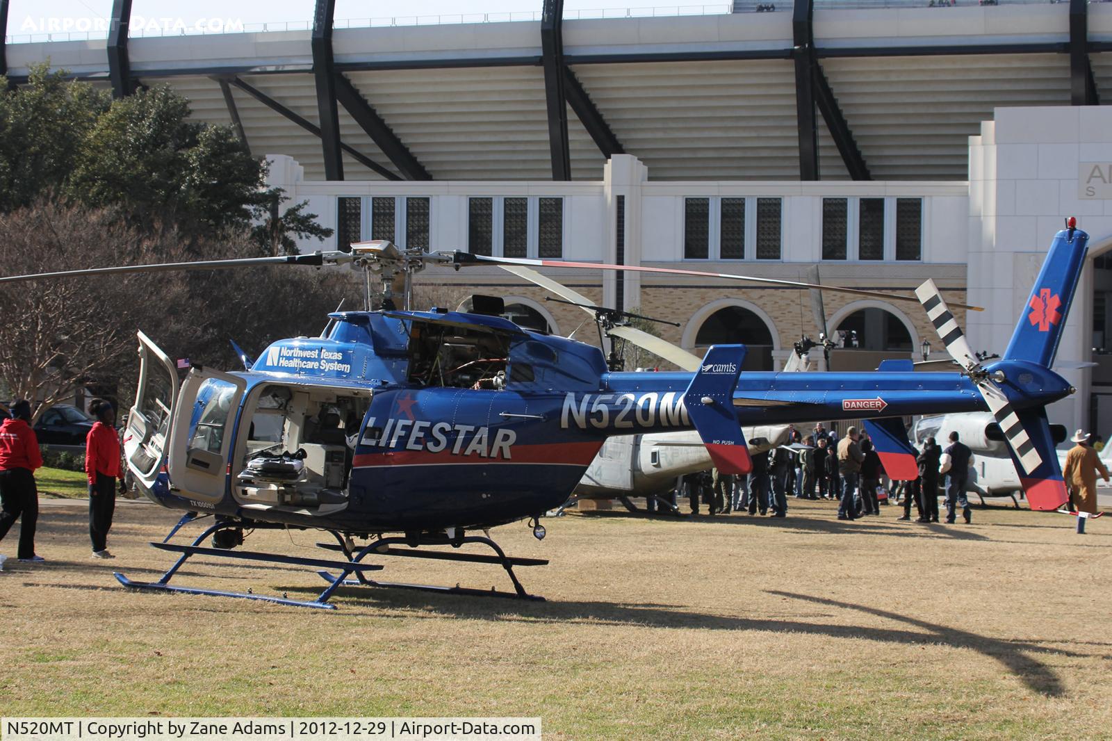N520MT, 2007 Bell 407 C/N 53805, On display at the 2013 Armed Forces Bowl in Fort Worth, TX
