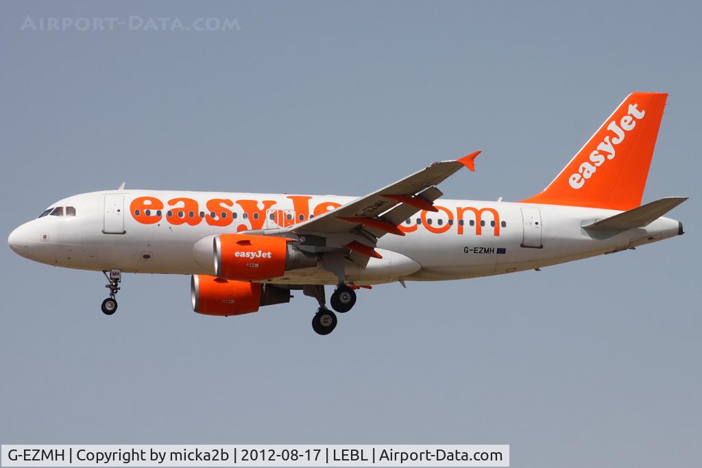 G-EZMH, 2003 Airbus A319-111 C/N 2053, Landing
