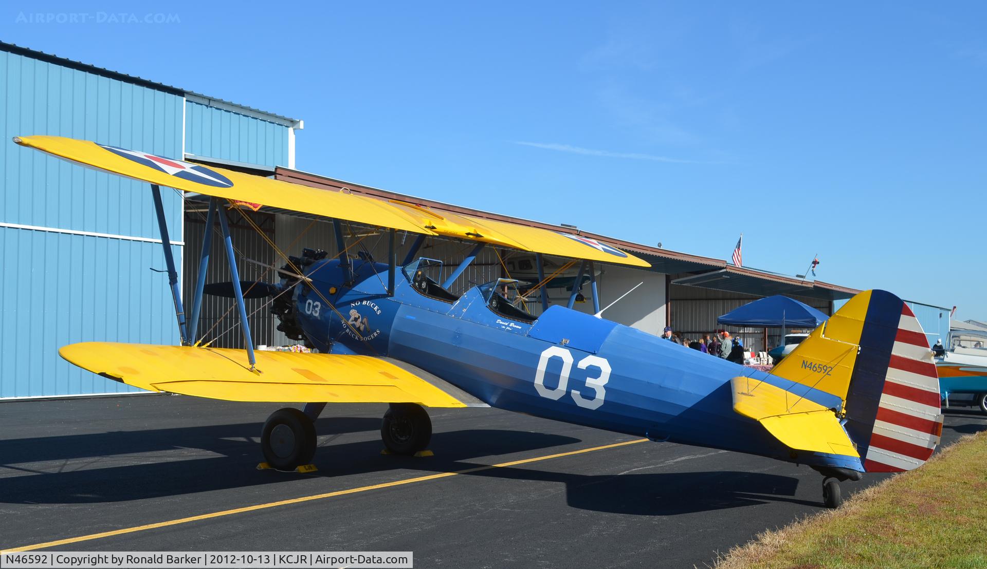 N46592, 1941 Boeing A75N1(PT17) C/N 75-2759, Culpeper Air Fest 2012
