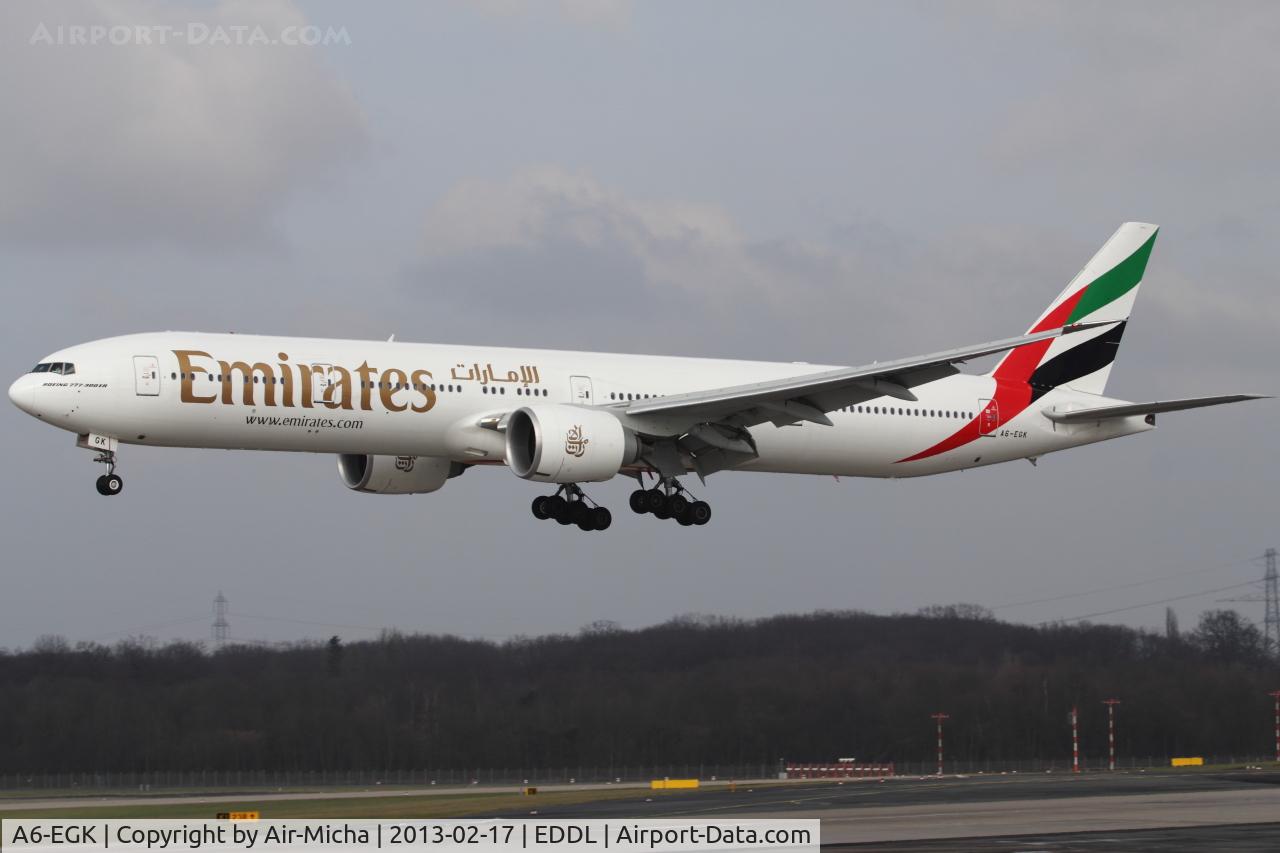 A6-EGK, 2011 Boeing 777-31H/ER C/N 41071, Emirates, Boeing 777-31HER, CN: 41071/981
